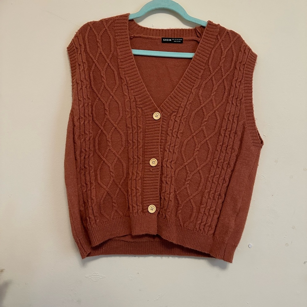 Button up sweater vest